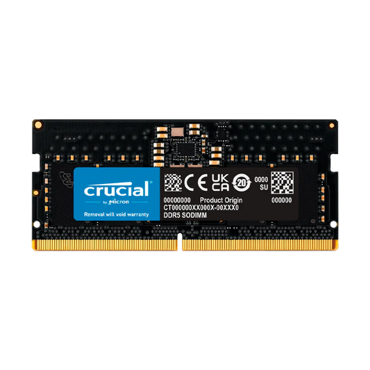 Memoria RAM 8GB para Laptop DDR5 PC5-44800 5600MHZ CL36 1.1V, CT8G56C46S5 Marca Crucial