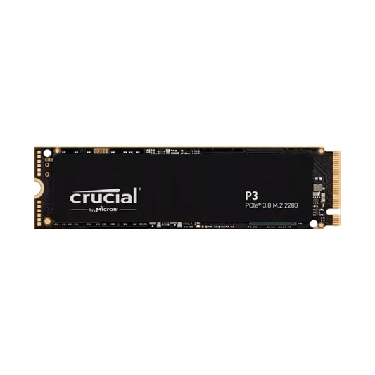 Disco de estado sólido SSD 500GB PCI-E 3.0 M.2 2280 NVMe P3 CT500P3SSD8 R/W 3500/1900 MBs Marca Crucial