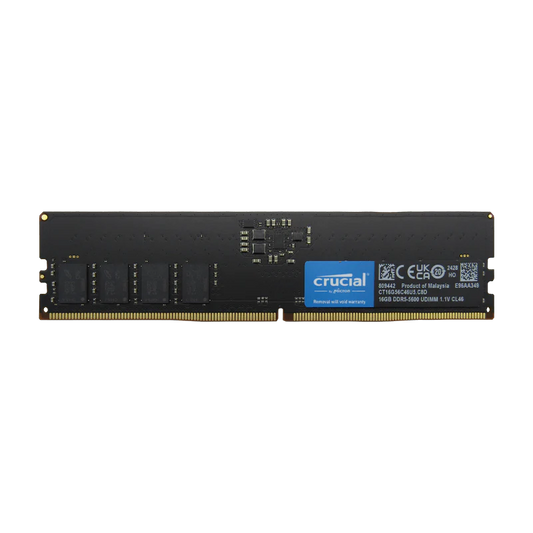 Memoria RAM 16GB para Desktop DDR5 PC5-44800 5600MHZ CL46 1.1V CT16G56C46U5 Marca Crucial