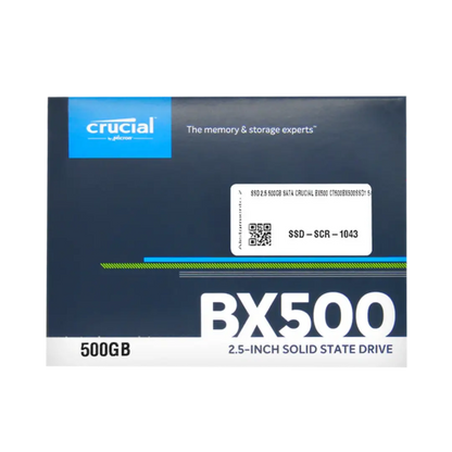 Disco de Estado Sólido SSD 2.5 500GB SATA Crucial BX500 CT500BX500SSD1 540 MB/S