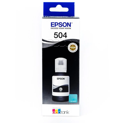 Botella de Tinta Epson Ecofit Color Negro T504 127 ml