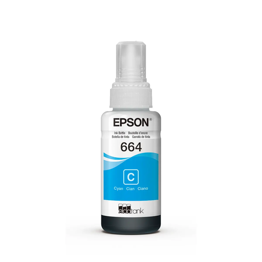 Botella de Tinta Epson Ecofit Color Cian T664 70 ml