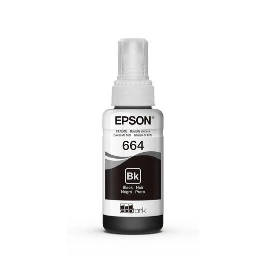 Botella de Tinta Epson Ecofit Color Negro T664 70 ml