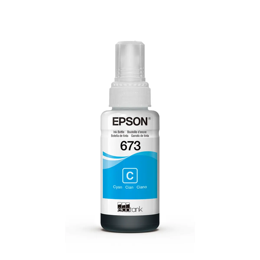 Botella de Tinta Epson Ecofit Color Cian T673 70 ml