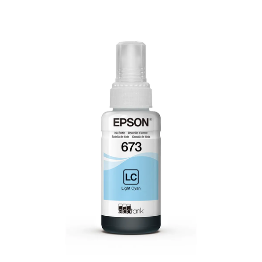 Botella de Tinta Epson Ecofit Color Cian Claro T673 70 ml