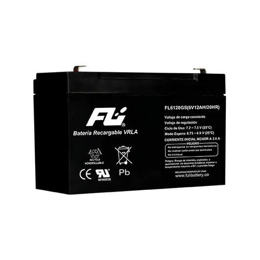 Bateria sellada 6V-12AH Fuli Battery