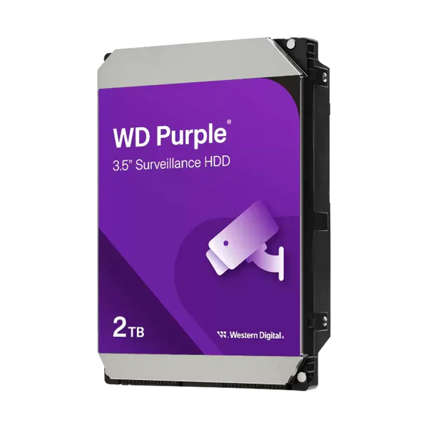 DISCO DURO SURV. SATA 3.5 2TB 5400RPM 64MB WD PURPLE WD23PURZ Garantía 3 Años