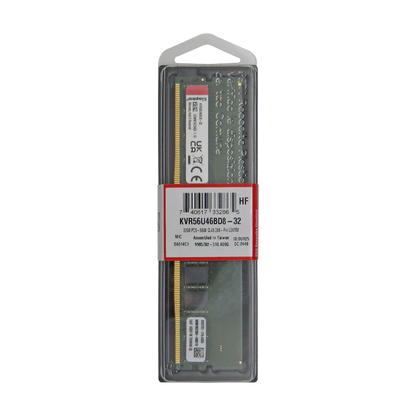 Memoria RAM 32GB para Desktop DDR5 PC5-44800 5600MHZ CL46 1.1V, KVR56U46BD8/32 Marca Kingston