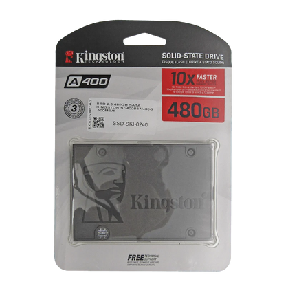 Disco de Estado Sólido SSD 2.5 480GB SATA SA400S37/480G 500MB/S Marca Kingston