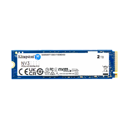 Disco de Estado Sólido SSD 2TB PCI-E 4.0 M.2 2280 NVMe NV3 SNV3S/2000G R/W 6000 MB/S Marca Kingston