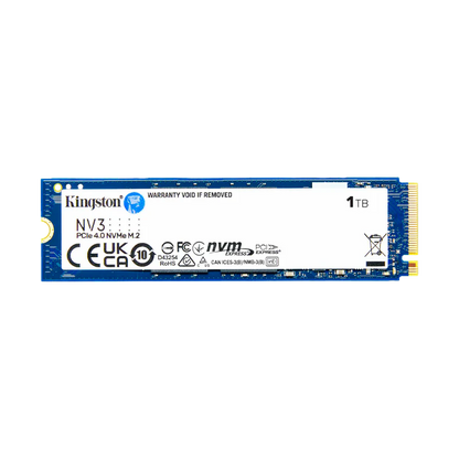 Disco de Estado Sólido SSD 1TB PCI-E 4.0 M.2 2280 NVMe NV3 SNV3S/1000G R/W 6000 MB/S Marca Kingston
