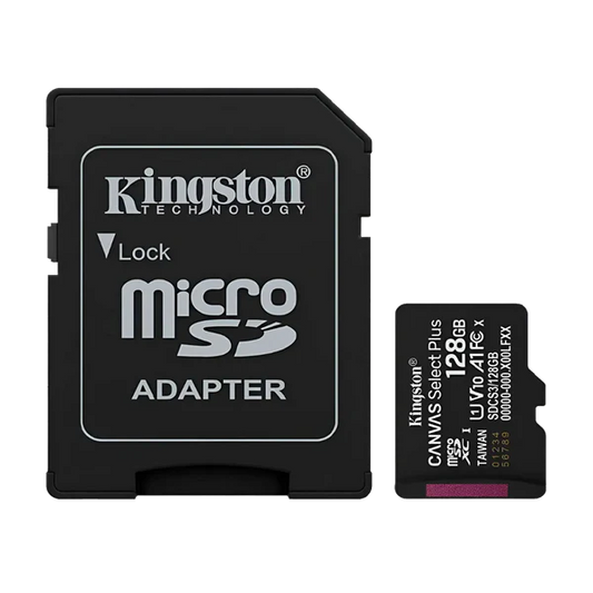 MEMORIA MICRO SD 128GB CLASS 10 KINGSTON SDCS3/128GB CON ADAPT Garantia 5 años