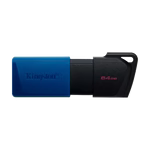 Memoria USB 3.2 64GB Kingston Exodia M Datatraveler DTXM/64GB, Color Negro (Capuchon Azul)