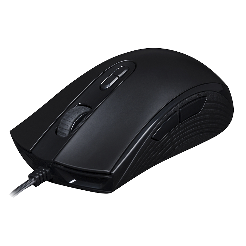 Mouse Gamer HyperX Pulsefire Core · Alámbrico USB-A · Sensor Pixart 3327 · 6.200 DPI · 87g · 7 Botones · RGB · Negro