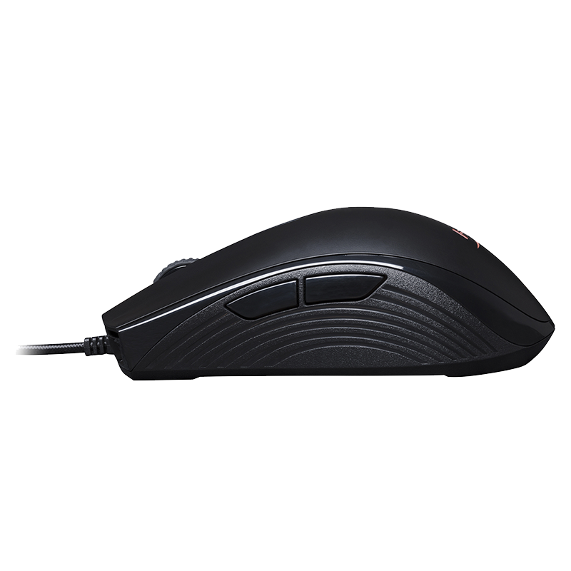 Mouse Gamer HyperX Pulsefire Core · Alámbrico USB-A · Sensor Pixart 3327 · 6.200 DPI · 87g · 7 Botones · RGB · Negro