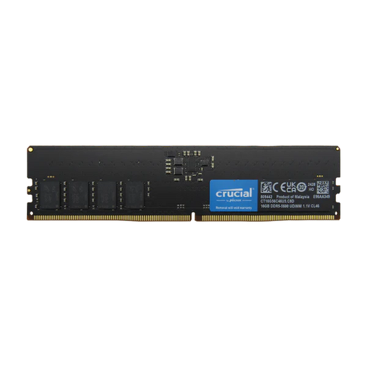 RAM PC DDR5 PC5-44800 16GB 5600MHZ CL46 1.1V DESKTOP CRUCIAL CT16G56C46U5 Garantía 5 Años
