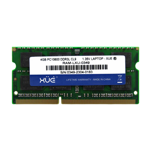 RAM DDR3L PC10600 4GB 1333MHZ CL9 1.5/1.35V 16C LAPTOP XUE® CHIP SAMSUNG Garantia 5 años