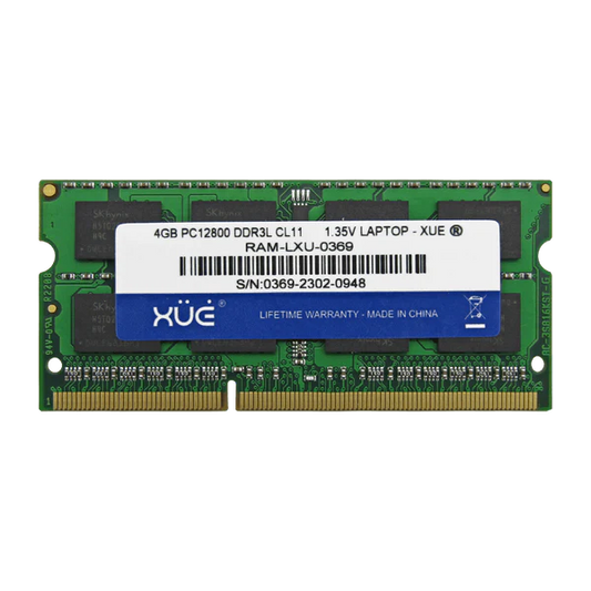 RAM DDR3L PC12800 4GB 1600MHZ CL11 1.5/1.35V 16C LAPTOP XUE® CHIP SAMSUNG Garantía 5 Años