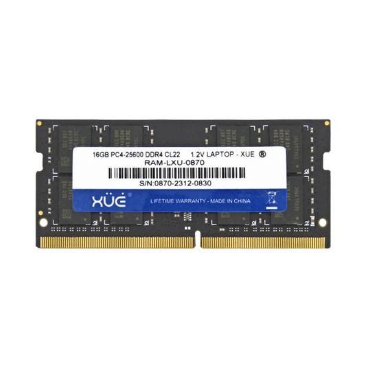 RAM DDR4 PC4-25600 16GB 3200MHZ CL22 1.2V 16C LAPTOP XUE® CHIP MICRON Garantía 5 Años