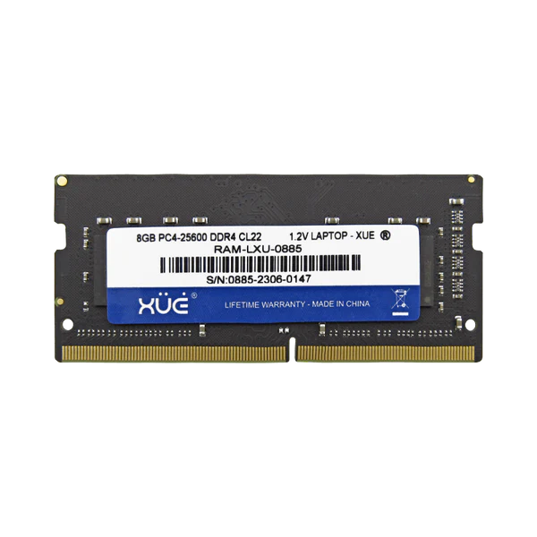RAM DDR4 PC4-25600 8GB 3200MHZ CL22 1.2V 8C LAPTOP XUE® Garantía 5 Años