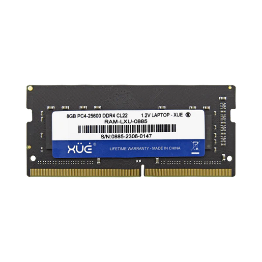 RAM DDR4 PC4-25600 8GB 3200MHZ CL22 1.2V 8C LAPTOP XUE® Garantía 5 Años