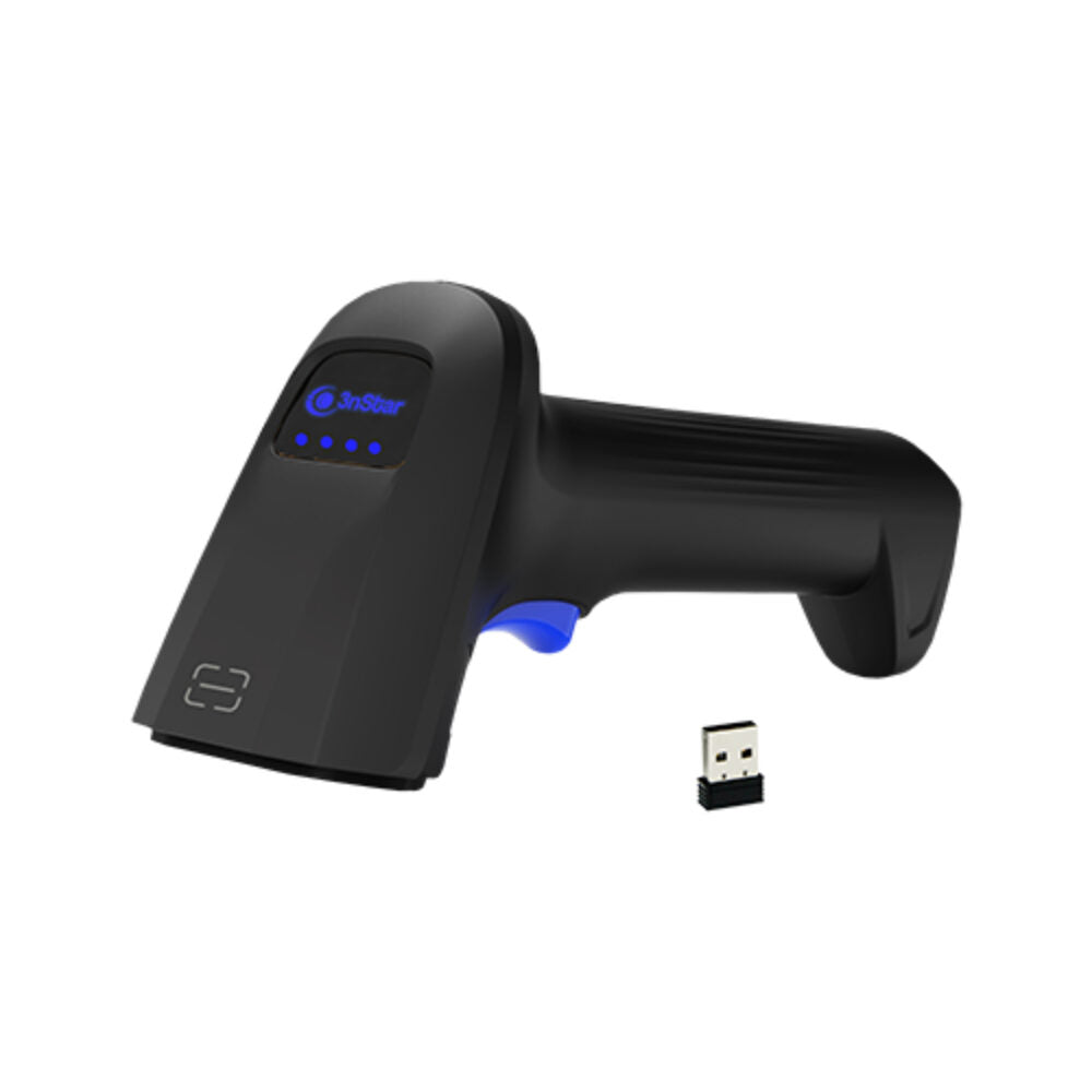 Escáner Lector código de barras SC415BT 3nStar inalámbrico bluetooth 2D, distancia hasta 100mts, soporte caidas de 1,5 mts, 640*480pixeles, lectura en pantalla,