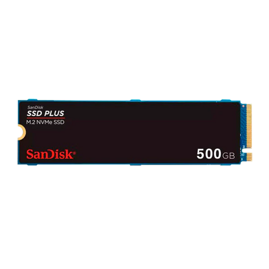 SSD PCI-E 3.0 M.2 2280 500GB NVME SANDISK SSD PLUS SDSSDA3N-500G-G26 R/W 2400 MB/S Garantía 3 Años