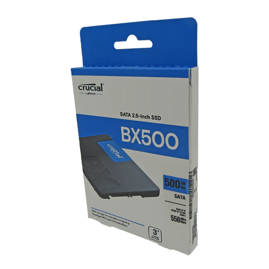 SSD 2.5 500GB SATA CRUCIAL BX500 CT500BX500SSD1 550 MB/S Garantía 3 años