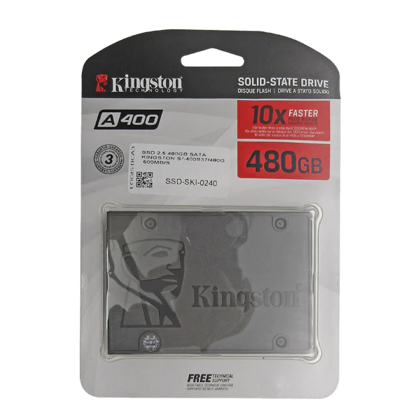 SSD 2.5 480GB SATA KINGSTON SA400S37/480G  500MB/S Garantía 3 Años
