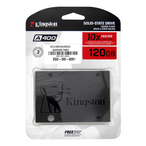 SSD 2.5 960GB SATA KINGSTON SA400S37/960G  500MB/S Garantia 3 años