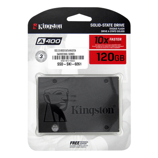 SSD 2.5 960GB SATA KINGSTON SA400S37/960G  500MB/S Garantia 3 años