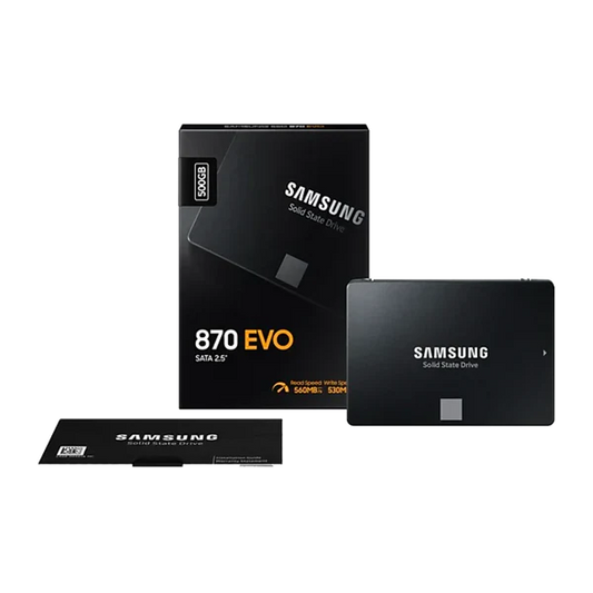 SSD 2.5 500GB SATA SAMSUNG EVO 870 MZ-77E500E560 MB/S (RETAIL) Garantía 5 Años