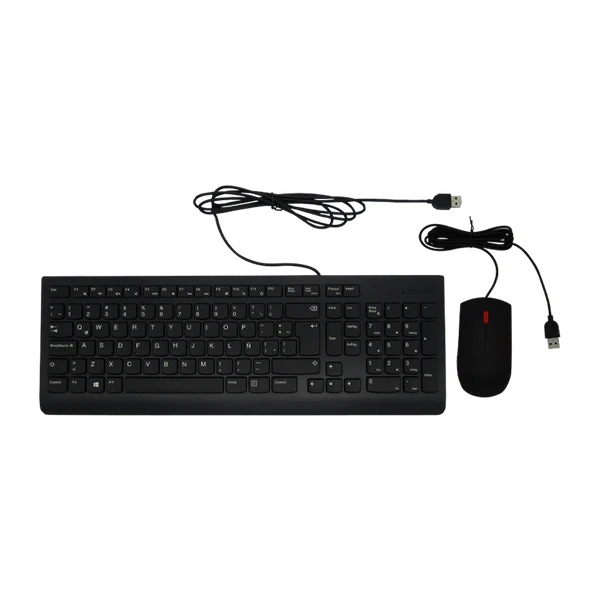 COMBO TECLADO USB 2.0 DESKTOP SP + MOUSE LENOVO ESSENTIAL 00XH611 Garantía 1 Año