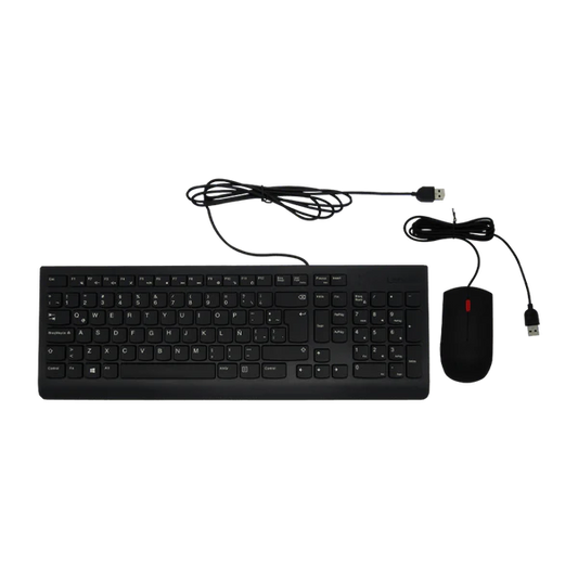 COMBO TECLADO USB 2.0 DESKTOP SP + MOUSE LENOVO ESSENTIAL 00XH611 Garantía 1 Año