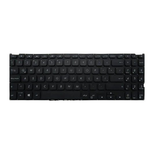 TECLADO ASUS VIVOBOOK 15 A512 FL8700 X512 V5000 F512 X512FL i5-10 SIN MARCO NEGRO ESPAÑOL Garantía 6 Meses