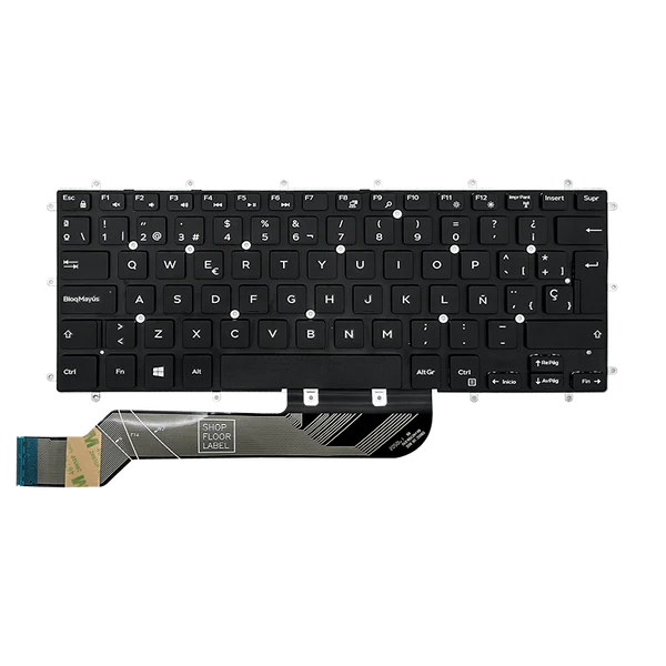 TECLADO DELL LAT 3490 7460 5468 04MN6Y I5-8 S/MARCO NEGRO ESPAÑOL ORG Garantía 6 Meses