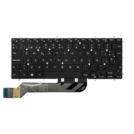 TECLADO DELL LAT 3490 7460 5468 04MN6Y I5-8 S/MARCO NEGRO ESPAÑOL ORG Garantía 6 Meses