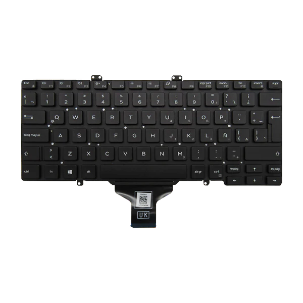 TECLADO DELL LAT 7400 3400 5400 7410 V5H1J i5-8 NEGRO LA 0NXW9P SIN MARCO (ORG) Garantía 6 Meses
