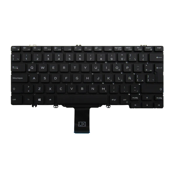 TECLADO DELL LAT 5300 7300 01VY95 i5-8 SIN MARCO ESPAÑOL NEGRO SP/LA (ORG) Garantía 6 Meses