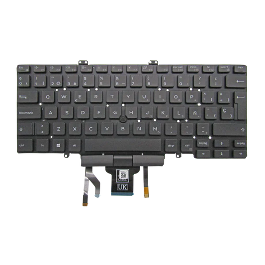 TECLADO DELL LAT 7400 3400 5400 7410 0KC72T i5-8 NEGRO LA SIN MARCO, W/TRACKPOINT, BACKLIGHT (ORG) Garantía 6 Meses