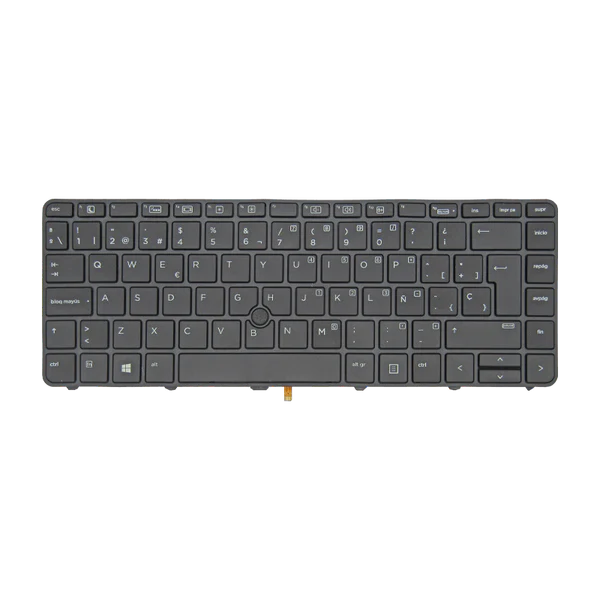 TECLADO HP 430-G3/G4 440-G3/G4 640-G2 826367-001 i5-7 CON MARCO/CON BACKLIGHT/CON TRACKPOINT NEGRO ESPAÑOL (GEN) Garantía 6 Meses
