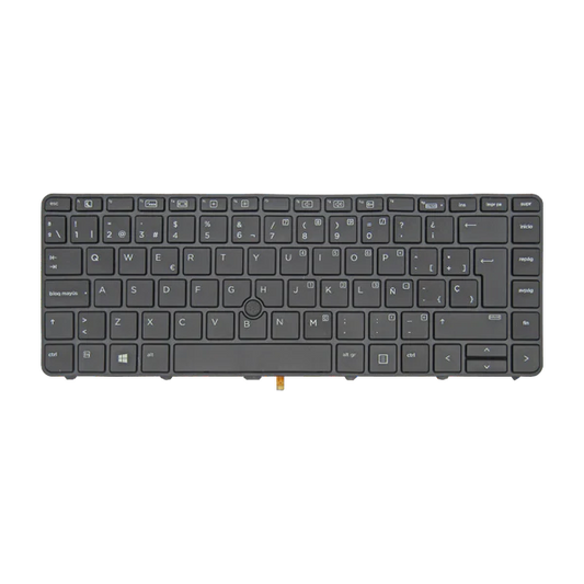 TECLADO HP 430-G3/G4 440-G3/G4 640-G2 826367-001 i5-7 CON MARCO/CON BACKLIGHT/CON TRACKPOINT NEGRO ESPAÑOL (GEN) Garantía 6 Meses