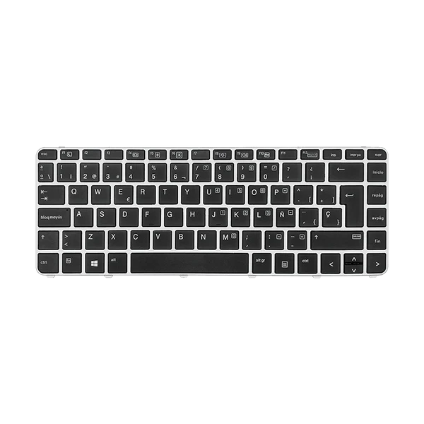TECLADO HP 840-G3/G4, 745-G3/G4 836307-001 I5-7 CON MARCO SIN TRACKPOINT NEGRO/GRIS ESPAÑOL (GEN) Garantía 6 Meses