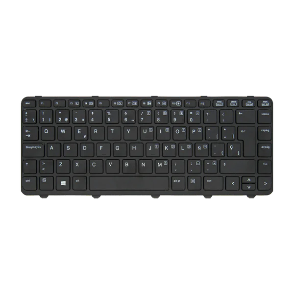 TECLADO HP 440-G1 430-G2 640-G1 738687-001 I5-4 CON MARCO NEGRO ESPAÑOL (SIN REJ) GEN Garantía 6 Meses