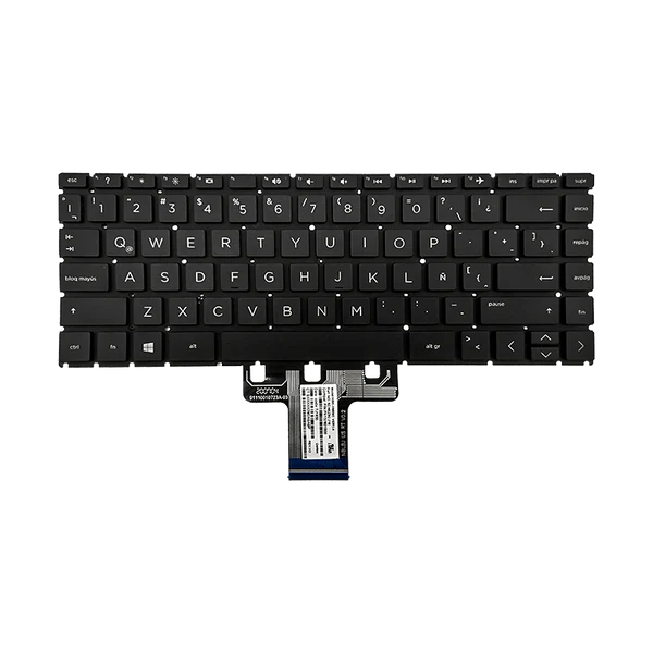 TECLADO HP 240-G7 245-G7 L23239-161 i5-8 S/MARCO NEGRO LATAM ORG (Cable corto) Garantía 6 Meses