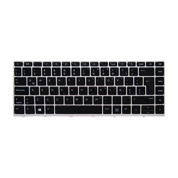 TECLADO HP 430-G5 440-G5 NSK-XJ0SQ i5-8 C/MARCO SILVER ESPAÑOL LA ORG Garantía 6 Meses