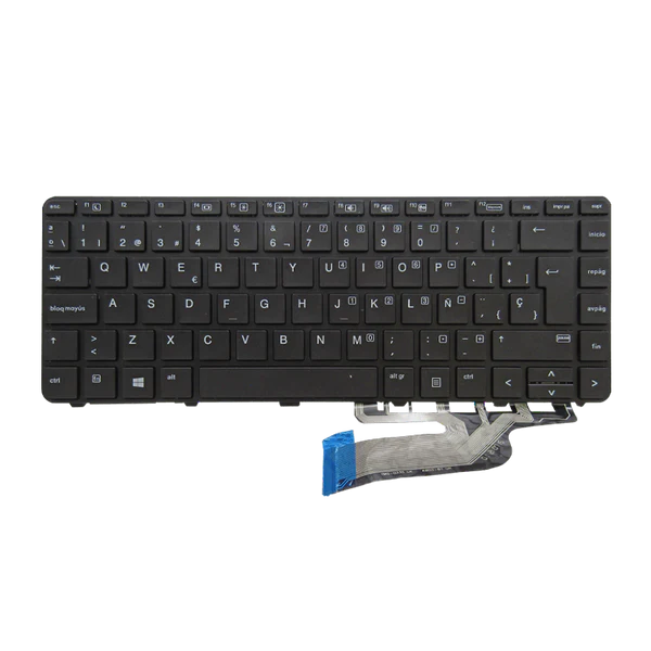 TECLADO HP 430-G3/G4 440-G3/G4 640-G2 826367-001 i5-7 SIN TRACKPOINT CON MARCO NEGRO SP (GEN) Garantía 6 Meses