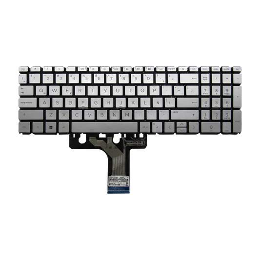 TECLADO HP 15S-ER 15-ER 15-EG 17-CN 17-CP 15-EH AMD 5-5 SIN MARCO PLATEADO ESPAÑOL Garantía 6 Meses