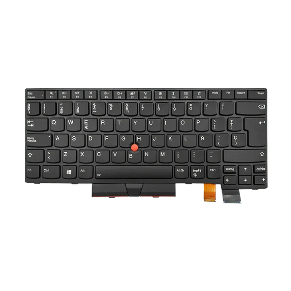 TECLADO LENOVO T480 T470 01AX364 CON MARCO C/TRACKPOINT i5-8 NEGRO ESPAÑOL (GEN) Garantía 6 Meses