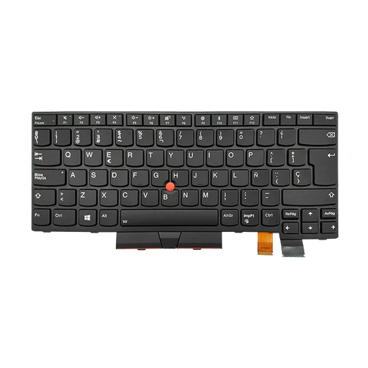 TECLADO LENOVO T480 T470 01AX364 CON MARCO C/TRACKPOINT i5-8 NEGRO ESPAÑOL (GEN) Garantía 6 Meses